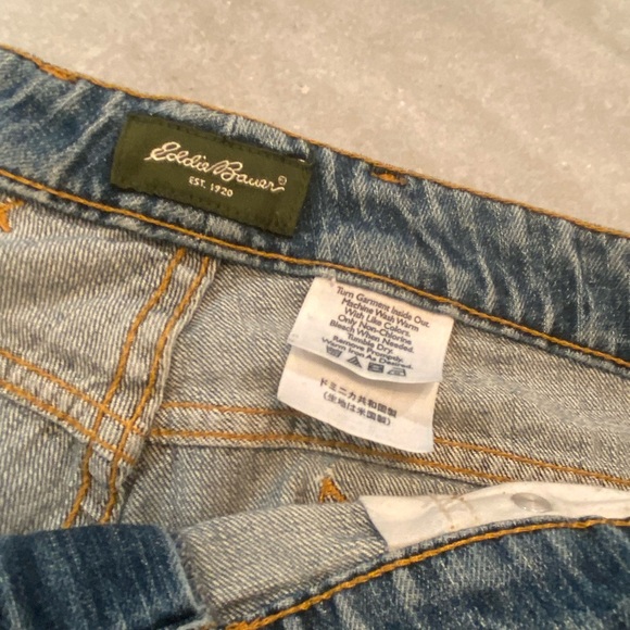 Eddie Bauer Flared Split Hem Medium Wash Denim Jeans Women’s Size 12 - Picture 10 of 12